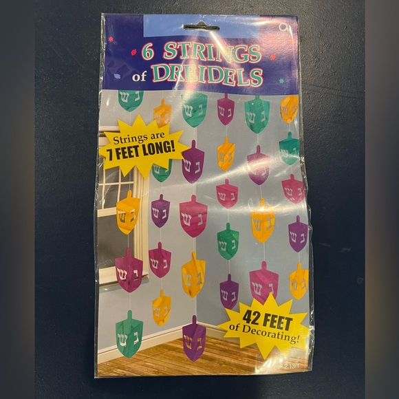 NWT Hanukkah 🕎 Decorations-Dreidel Theme - Picture 2 of 5